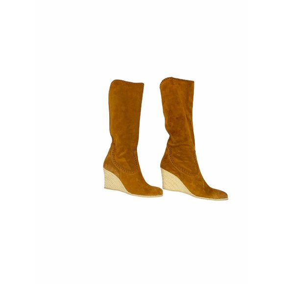 Donald J. Pliner Quinn Women’s Suede Leather Espadrille High Boots 7.5M - Picture 4 of 10